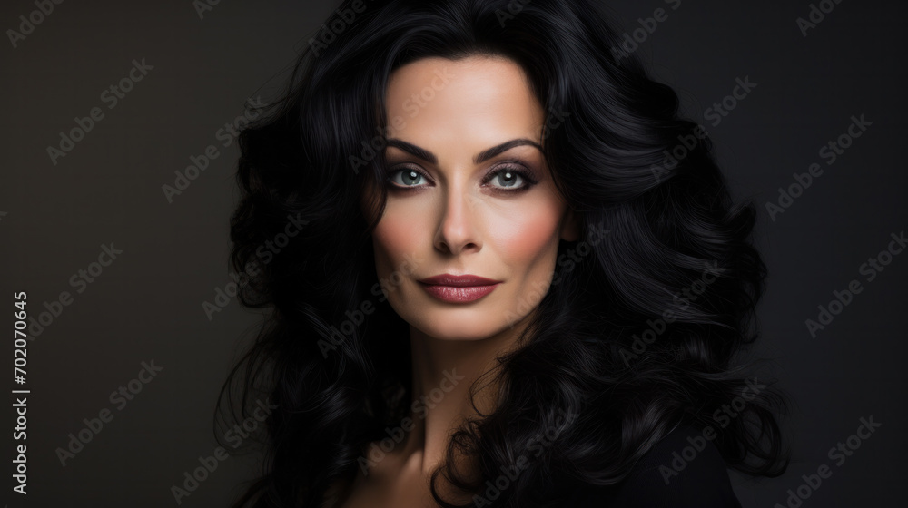 Black widow, evil sorceress. Fashion Woman Profile Portrait. Vogue Style Model. Stylish Makeup and Manicure. Beauty Girl with Black Hair Black widow, evil sorceress. Fashion Woman Profile Portrait. Vogue Style Model. Stylish Makeup and Manicure. Beauty Girl with Black Hair