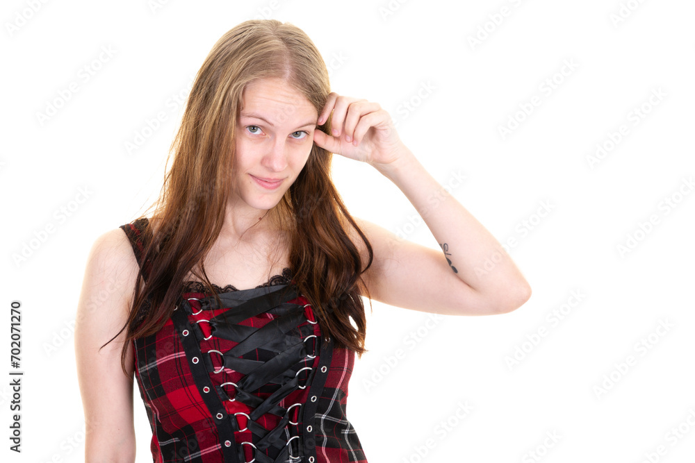 Ashamed embarrassed blonde woman portrait with hand on face Ashamed embarrassed blonde woman portrait with hand on face
