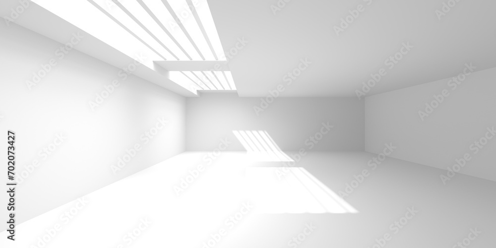 Minimalistic room space. White clean empty architecture interior Minimalistic room space. White clean empty architecture interior