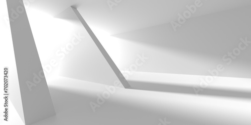 White Abstract Modern Architecture Interior Background