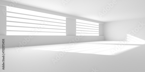 Empty Room. Abstract Futuristic Interior