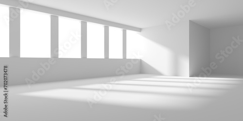 Empty Room. Abstract Futuristic Interior