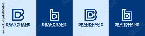 Letter BD Logo Set, suitable for business with DB or BD initials photo