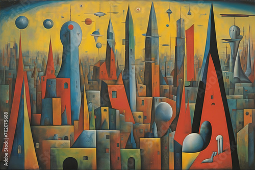 Surreal city, Digital illus...