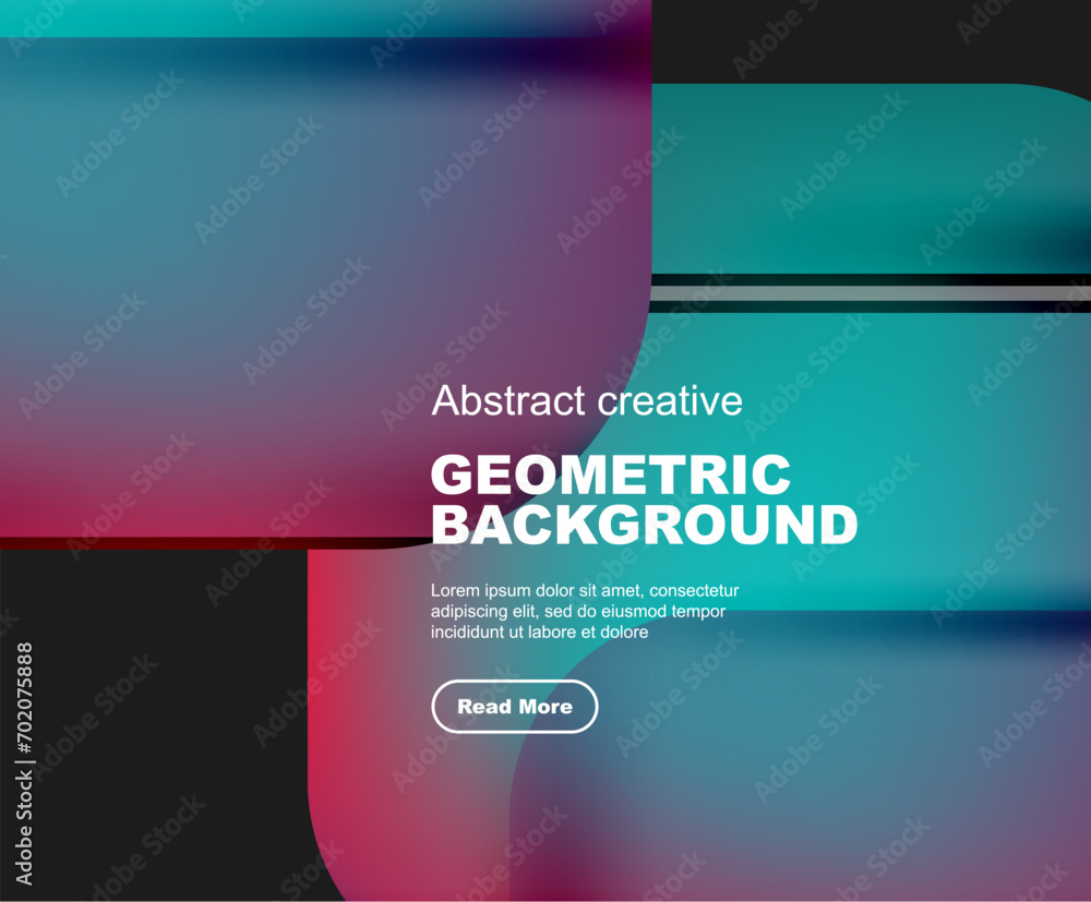 Round square geometric abstract background Round square geometric abstract background