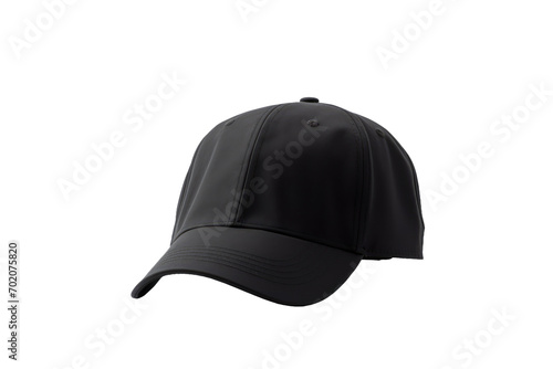 Exclusive Black Cap Model Isolated on Transparent Background