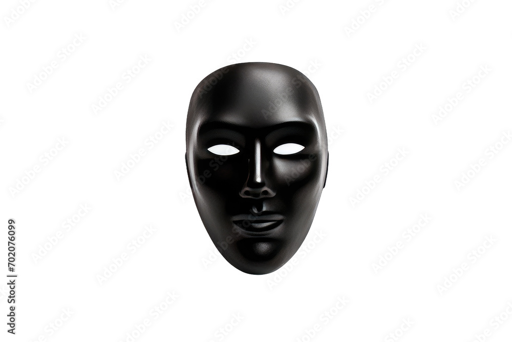Fashionable Black Mask Design for Daily Wear Isolated on Transparent Background