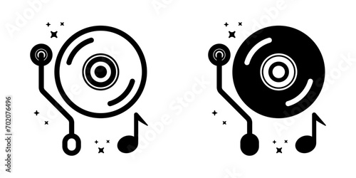DJ icon. symbol for mobile concept and web design. vector illustration