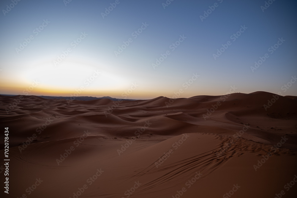 Naklejka premium Merzogua desert landscape in Morocco