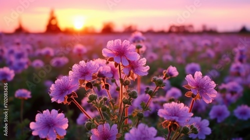 A field with purple flowers © Julia Jones
