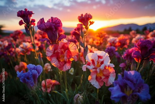 a field of colorful flowers © Alexandre