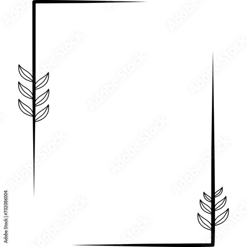 Rectangle Floral Frame