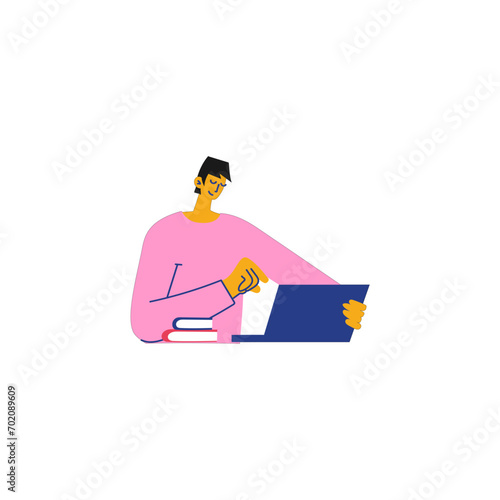 business pose in pink clothes business