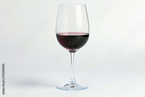 a glass of red wine