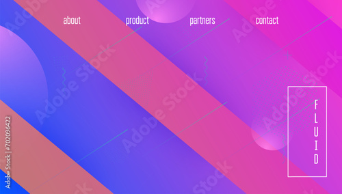 Music Pattern. Wavy 3d Illustration. Pink Modern Design. Abstract Fluid. Paper Geometry Template. Horizontal Page. Party Landing Page. Blue Music Pattern