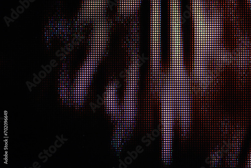 Macro photography of a colorful OLED display. Abstract colorful background. photo