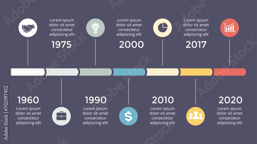 Wallpaper Mural Dark Infographics Concepts. Infographic design template.  Used for workflow layout, diagram, banner, web design. Vector illustration Torontodigital.ca