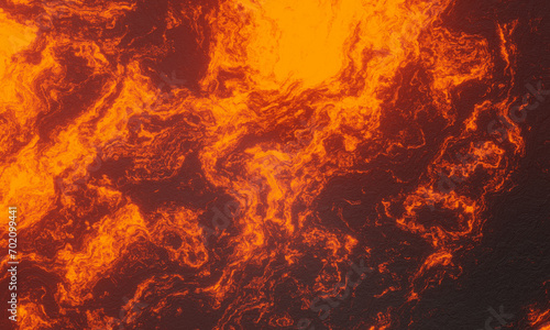 Abstract volcanic lava background. Molten rock illustration.