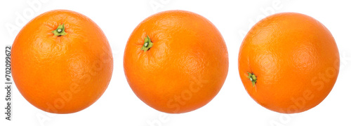 Orange fruit isolated, transparent PNG, PNG format, full depth of field, cut out