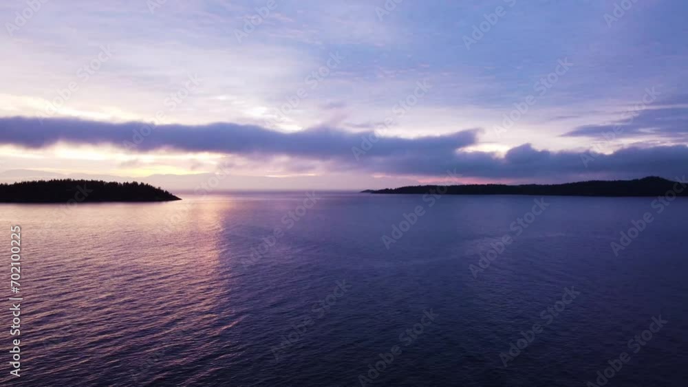 Time Lapse of sun setting over islands. Time Lapse of sun setting over islands.