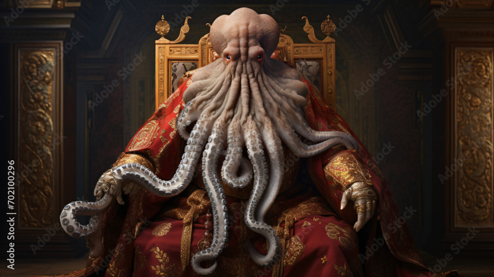 Realistic lifelike Octopus
