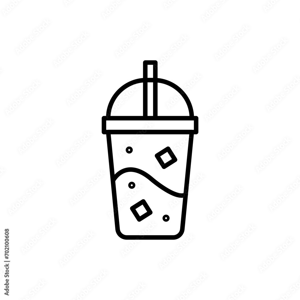 Ice drink outline icons, drink minimalist vector illustration ,simple transparent graphic element .Isolated on white background Ice drink outline icons, drink minimalist vector illustration ,simple transparent graphic element .Isolated on white background