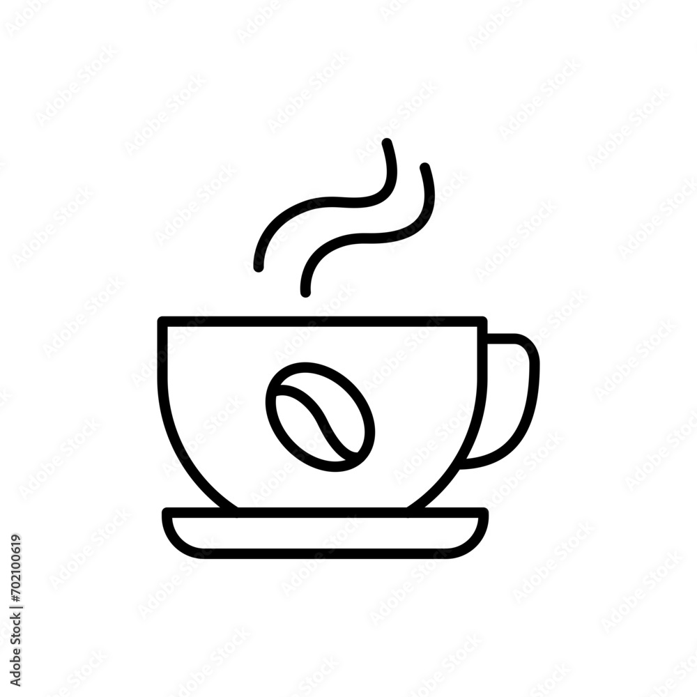 Coffee cup outline icons, drink minimalist vector illustration ,simple transparent graphic element .Isolated on white background Coffee cup outline icons, drink minimalist vector illustration ,simple transparent graphic element .Isolated on white background