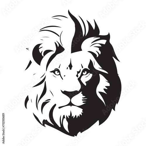 Lion head, Silhouettes Lion head, transparent png background