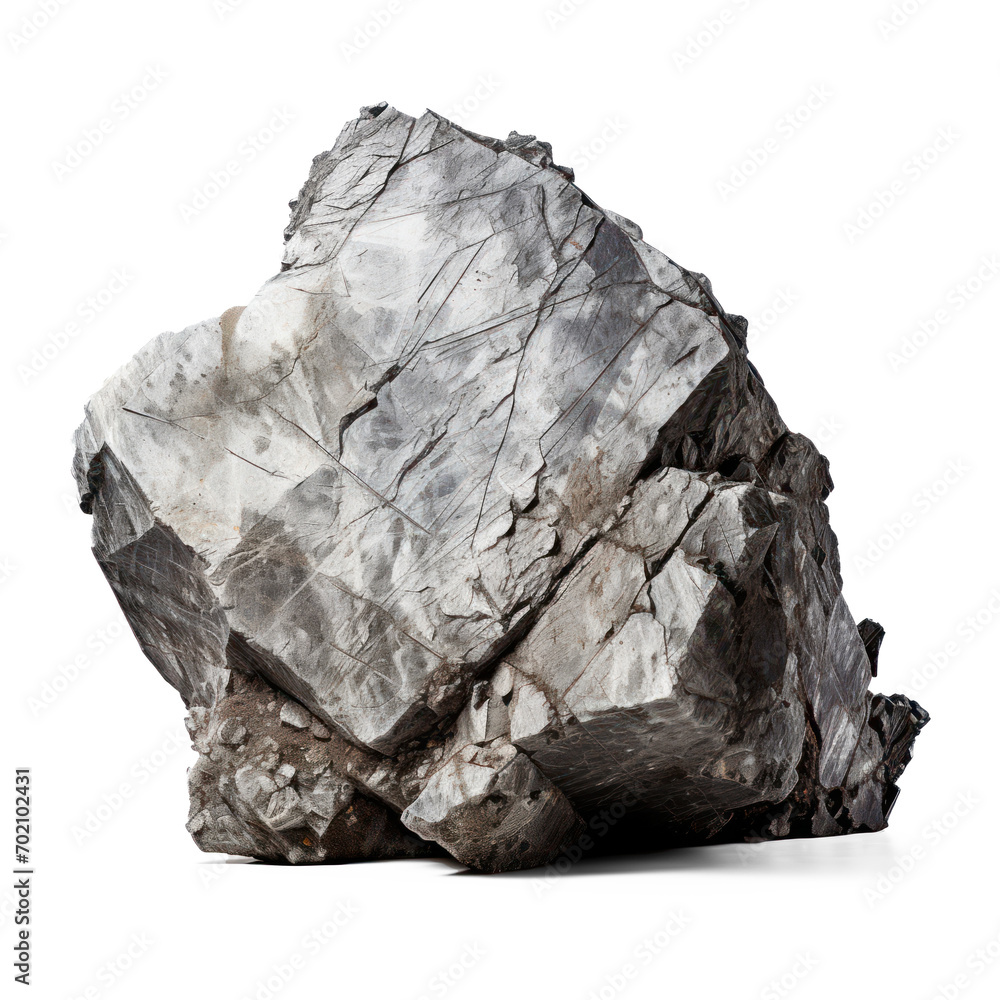 Stone rock material on isolate transparency background, PNG