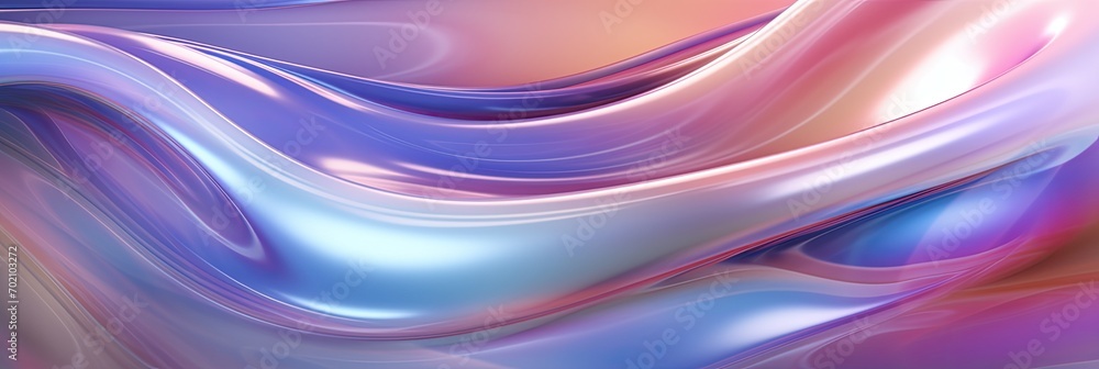 Abstract 3d render of light emitter glass with iridescent holographic vibrant gradient wave texture. Design element for banner, background, wallpaper, header, poster or cover. Abstract 3d render of light emitter glass with iridescent holographic vibrant gradient wave texture. Design element for banner, background, wallpaper, header, poster or cover.
