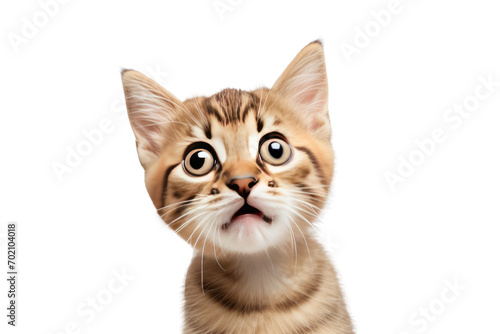 funny kitten. isolated on transparent background,png file