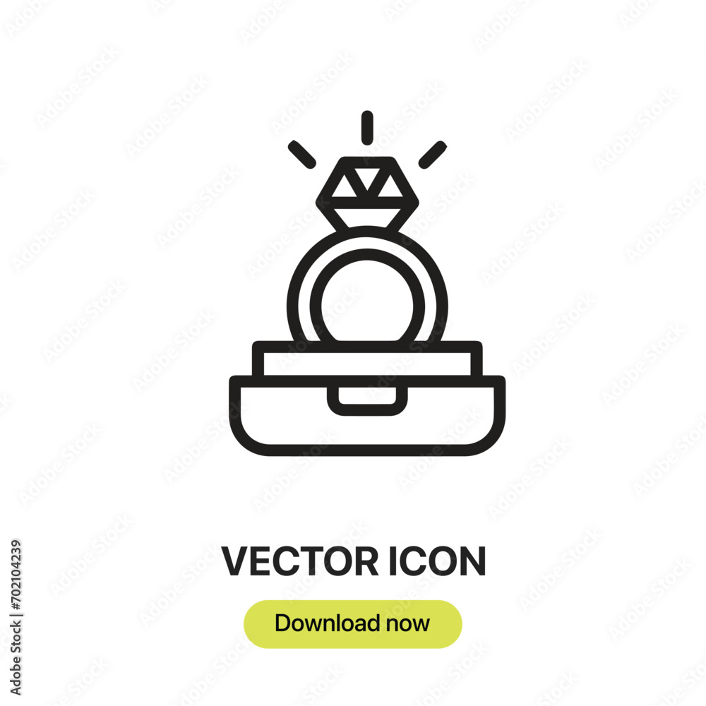 Ring icon vector. Linear-style sign for mobile concept and web design. Ring symbol illustration. Pixel vector graphics - Vector. Ring icon vector. Linear-style sign for mobile concept and web design. Ring symbol illustration. Pixel vector graphics - Vector.