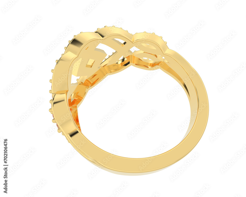 Jewelry isolated on background. 3d rendering - illustration Jewelry isolated on background. 3d rendering - illustration