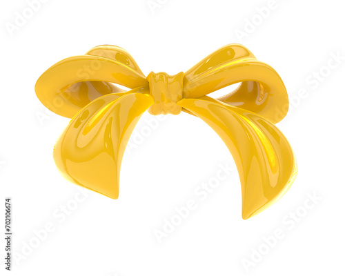 Jewelry bow isolated on background. 3d rendering - illustration