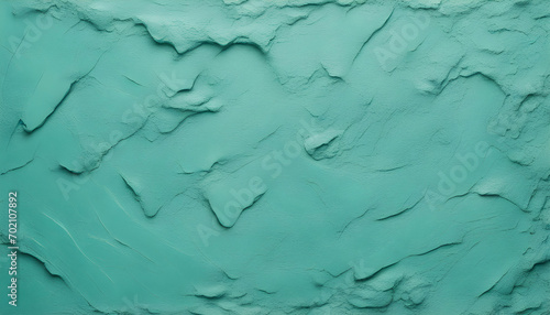 Rough Grain Grungy Plaster Wall Background - Blue Mint Teal Jade Emerald Green Color Palette for Urban Vintage Design