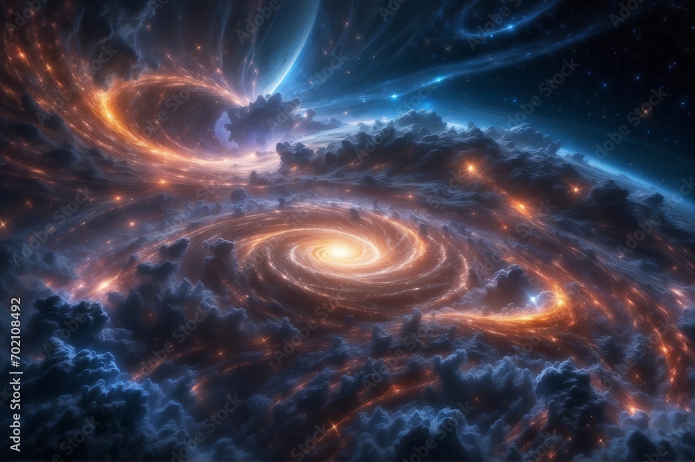 Fototapeta premium Galaxies in Cosmos