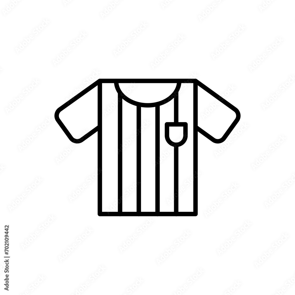 Referee shirt outline icons, football minimalist vector illustration ,simple transparent graphic element .Isolated on white background Referee shirt outline icons, football minimalist vector illustration ,simple transparent graphic element .Isolated on white background