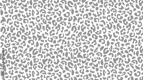 Leopard skin fur texture grey background photo