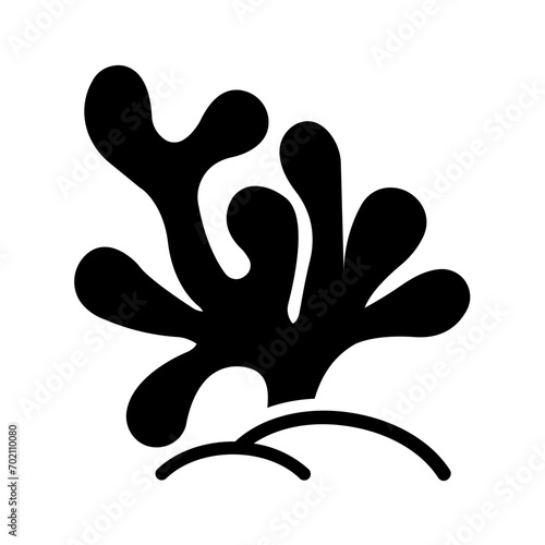Solid black icon for Weed