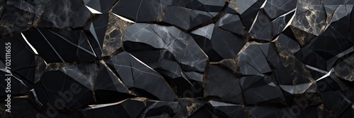 Black marble with veins, Emperador marbel texture with high resolution, The luxury of polished limestone background. Marble with Polygon Design 3D Wallpaper