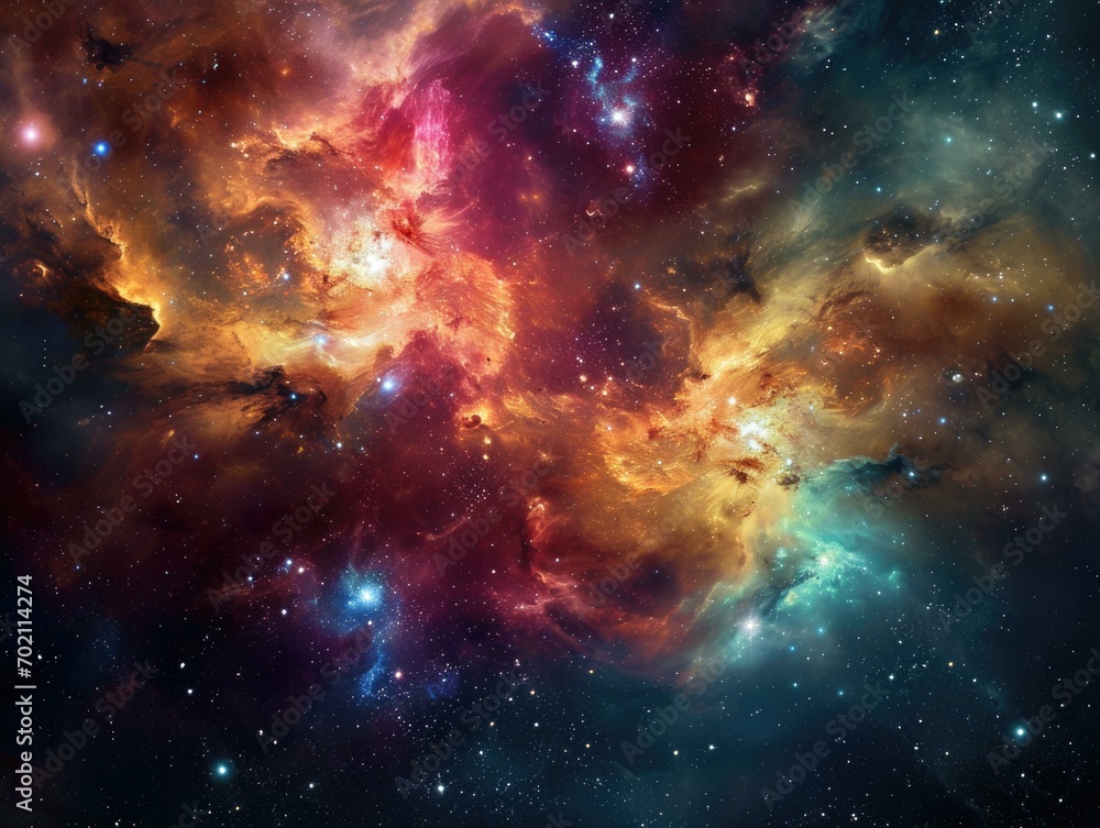 The nebula is shown in this image. Generative AI.