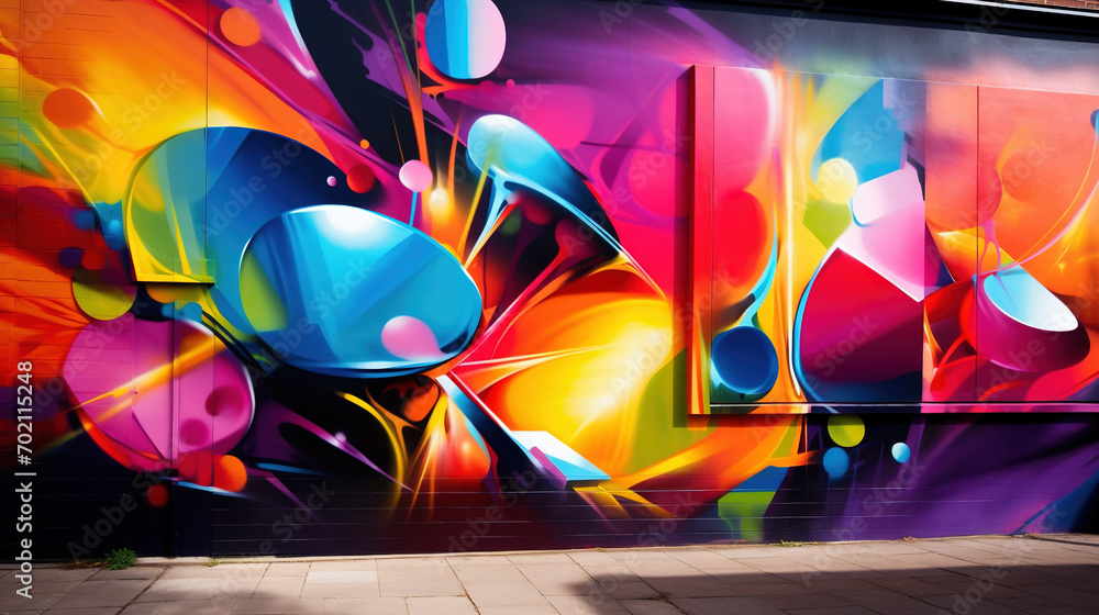 Graffiti on the wall, abstract colorful background Graffiti on the wall, abstract colorful background