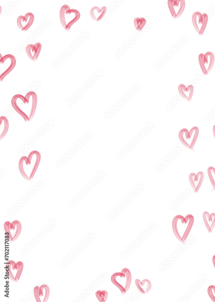 Pink Valentine's Day background. PNG transparent digitally hand painted illustration Pink Valentine's Day background. PNG transparent digitally hand painted illustration