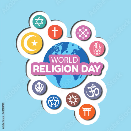 world religion day vector design