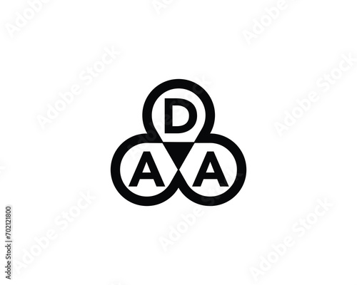 ADA logo design vector template. logo, design, logo design, vector, letter, monogram, creative, icon, template, sign, symbol, brand, unique, initial, modern, alphabet.