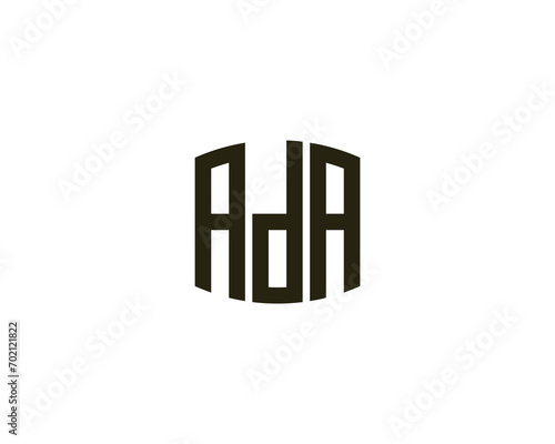 ADA logo design vector template. logo, design, logo design, vector, letter, monogram, creative, icon, template, sign, symbol, brand, unique, initial, modern, alphabet.
