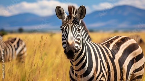 Zebra on grassland contributing to a healthy ecosystem , Zebra, grassland, healthy ecosystem © Christopher