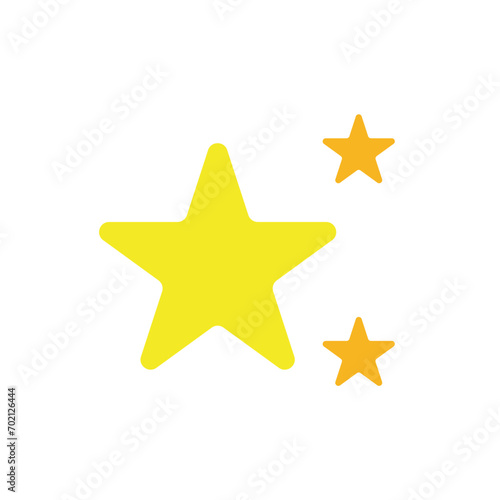 Star vector shapes. Yellow sparkles. Templates for design, posters, projects, banners, logo, and business cards