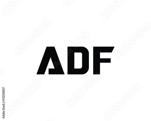 Wallpaper Mural ADF logo design vector template. ADF, logo, design, logo design, vector, letter, monogram, creative, icon, template, sign, symbol, brand, unique, initial, modern, alphabet. Torontodigital.ca