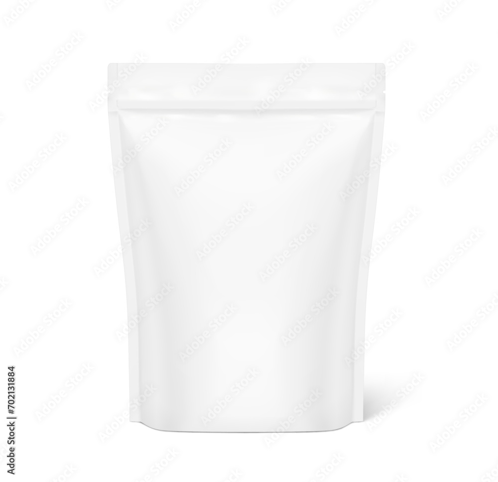 Realistic stand up pouch bag mockup with transparent shadow. Illustration ready for your design. It can be used in the adv, promo, package, etc. Realistic stand up pouch bag mockup with transparent shadow. Illustration ready for your design. It can be used in the adv, promo, package, etc.